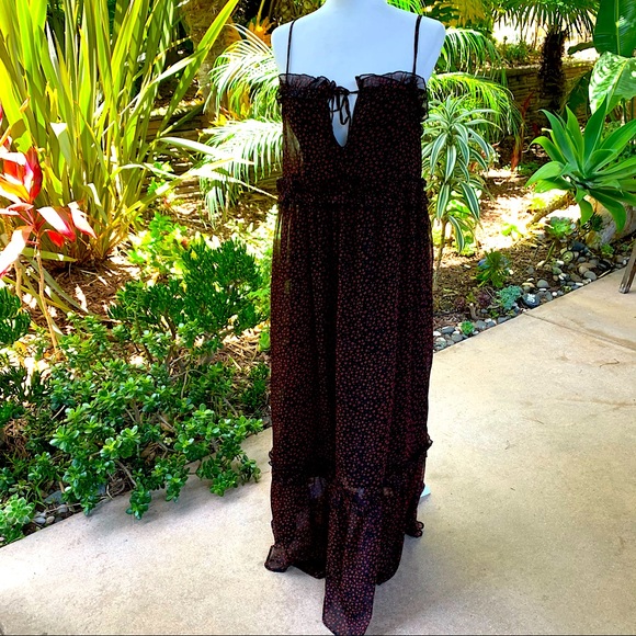 Urban Outfitters Dresses & Skirts - URBAN OUTFITTERS black flowing peasant maxi